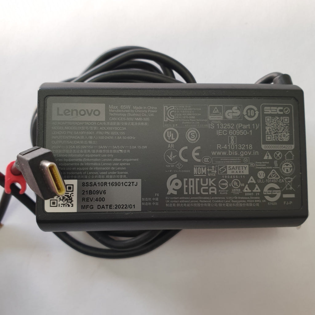 Lenovo 65 W USB-C Netzteil ThinkPad T14  T15  T16 X1 Carbon 6-11 X13 X395 X390 – Bild 2