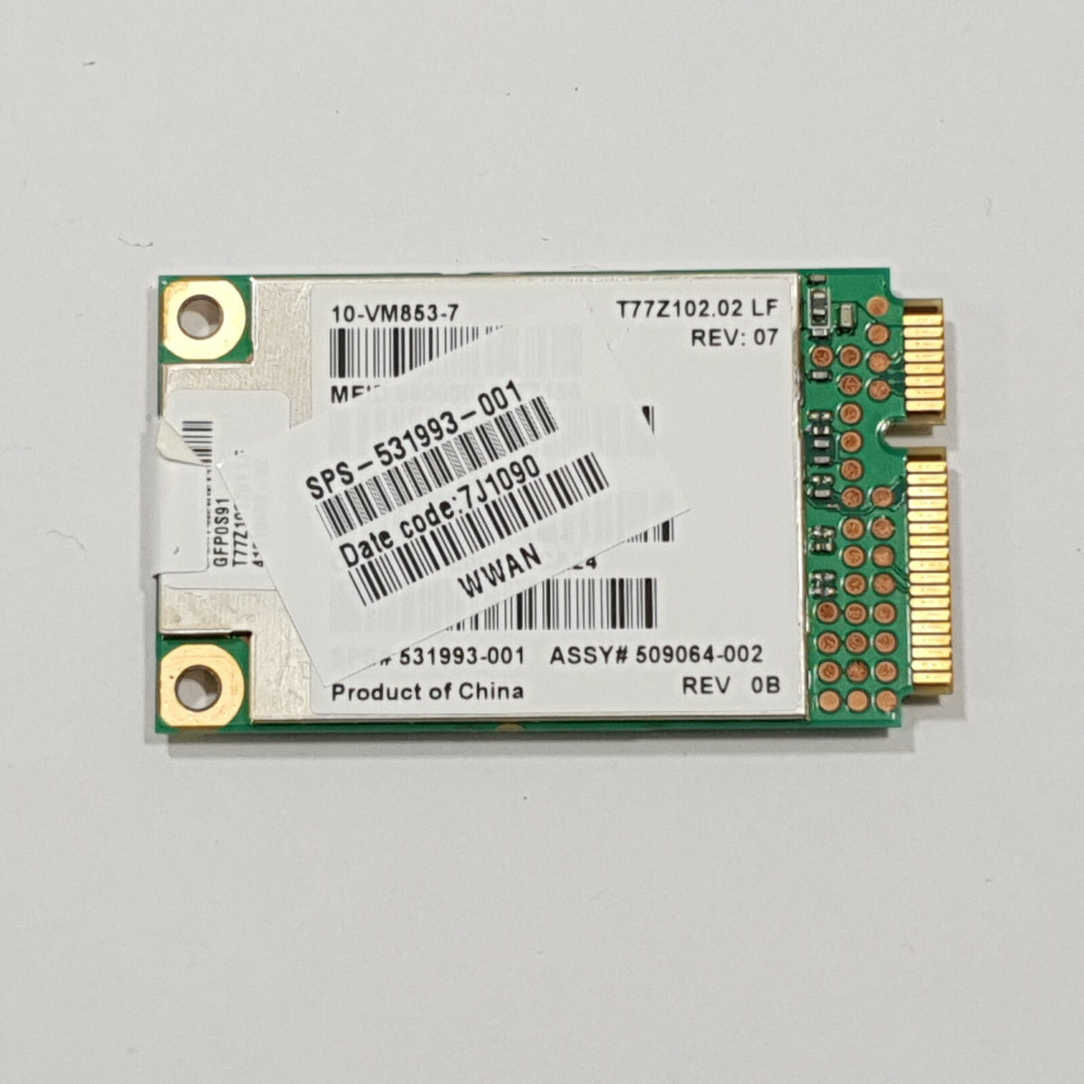 HP ProBook 5320m WWAN Karte 3G Qualcomm Gobi2000 531993-001 UMTS Modul