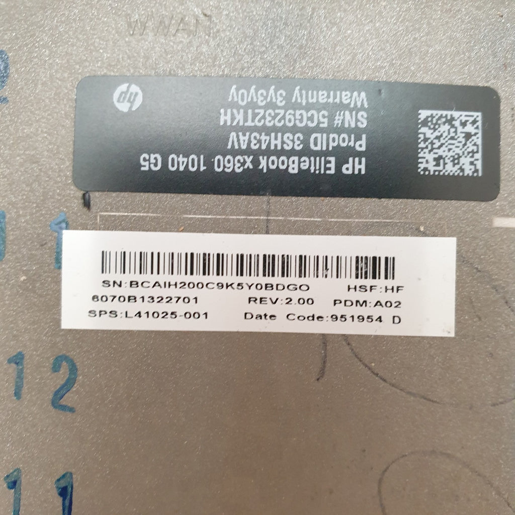HP EliteBook X360 1040 G5 Gehäuse Unterschale Unterteil Bottom Base Cover Case