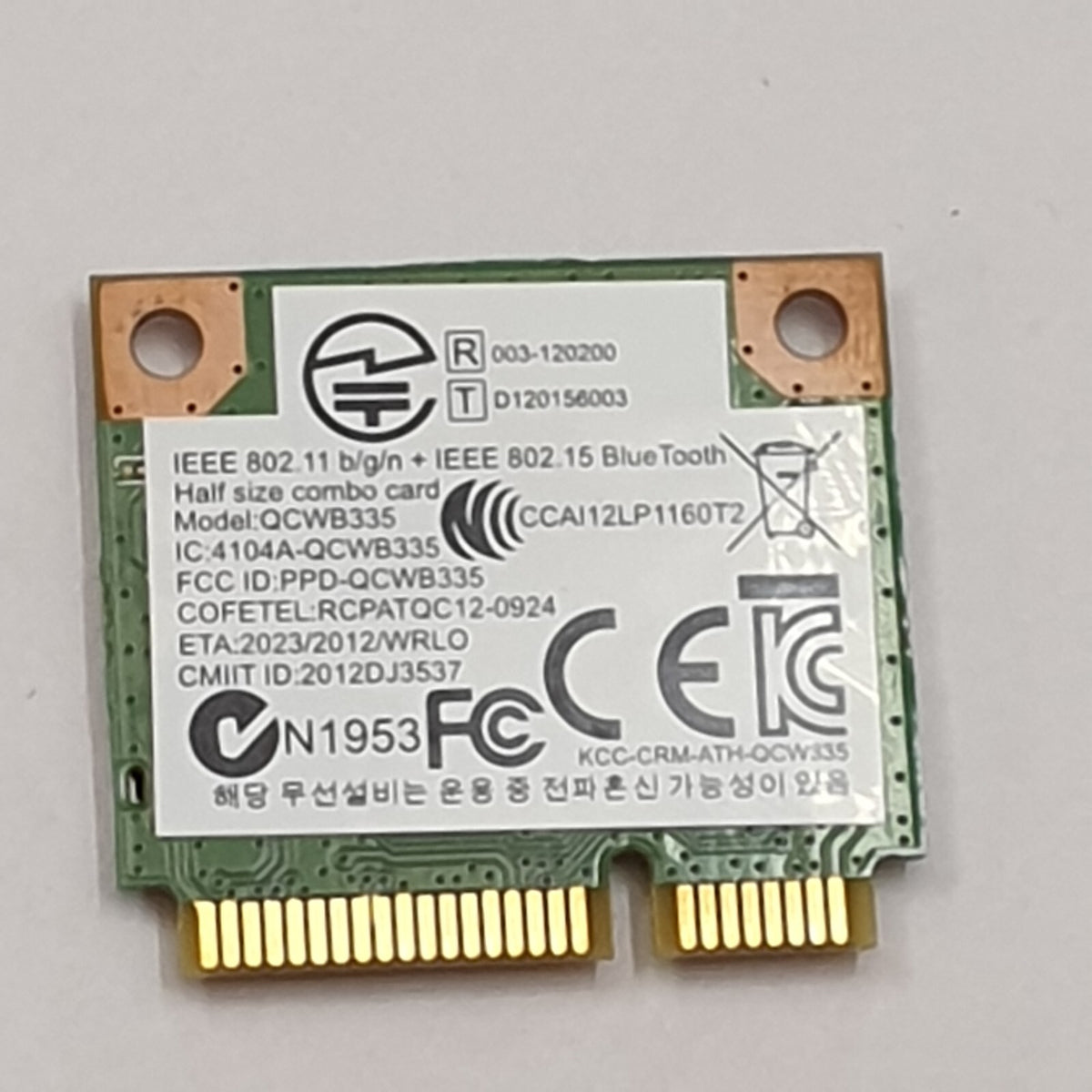 Asus X751M WLAN Karte Wifi Card Qualcomm Atheros QCWB335 Bluetooth Modul