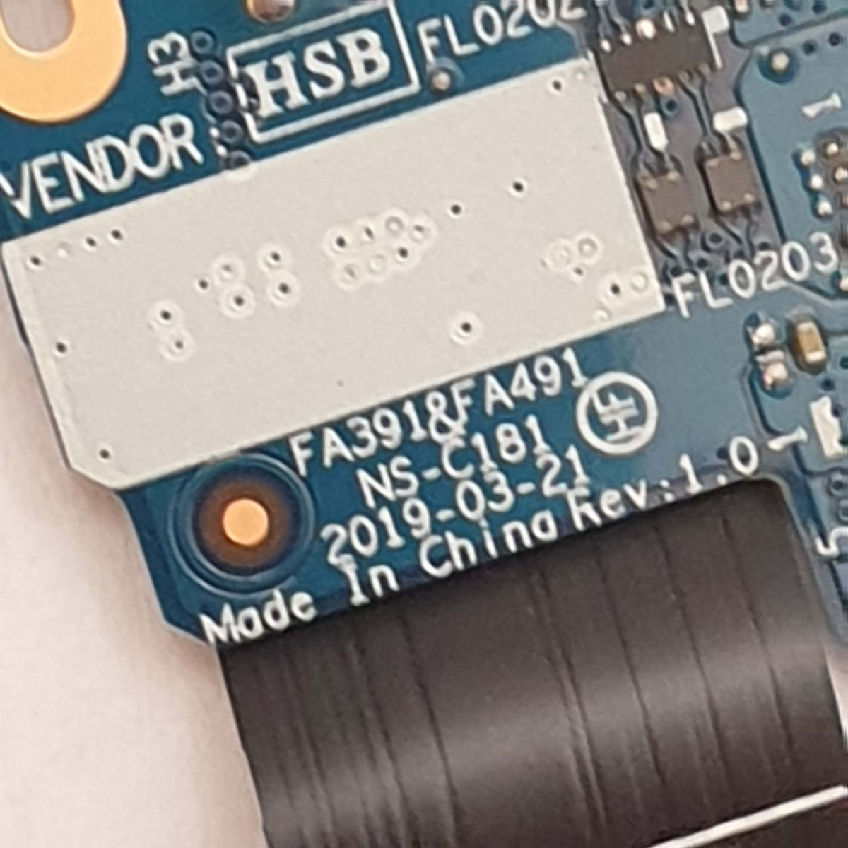 Lenovo ThinkPad T495s USB-C Port USB Platine Board I/O Port Buchse mit Kabel