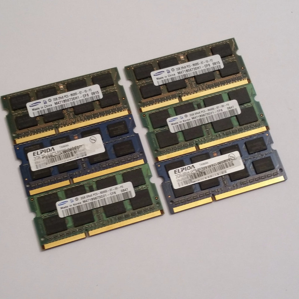 2GB (1x2GB) PC3-8500S Notebook Samsung 2GB DDR3 1066 SODIMM RAM 1x2GB Laptop