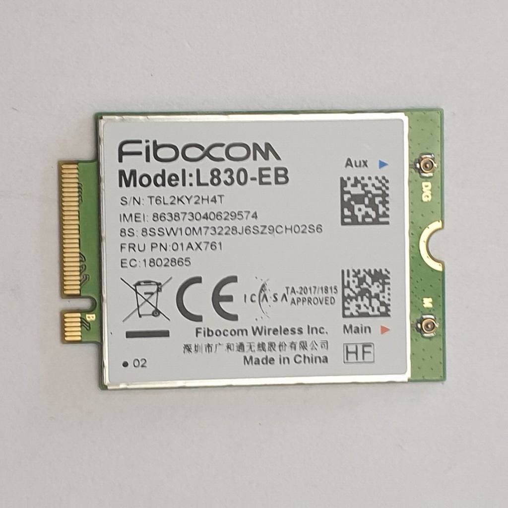 Fibocom L830-EB WWAN Karte 4G Modul UMTS Card Lenovo ThinkPad X390 Yoga