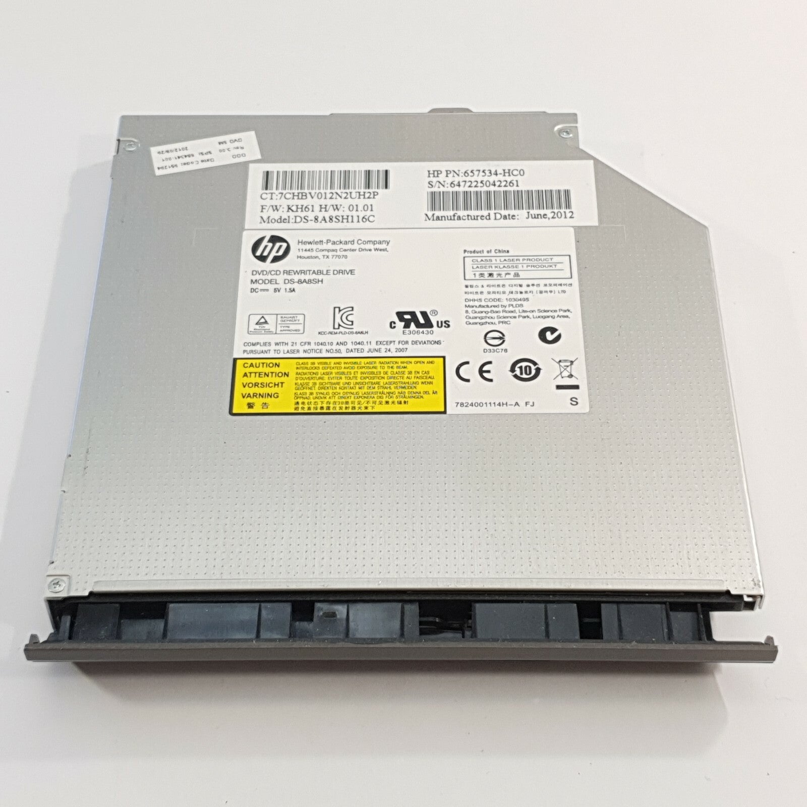 HP ProBook 6475b DVD Laufwerk Brenner CD DVD RW Writer Optisches Laufwerk