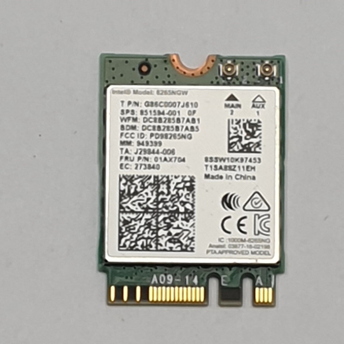 Fujitsu Lifebook U748 WLAN Karte Wifi Intel 8265NGW Wireless Modul
