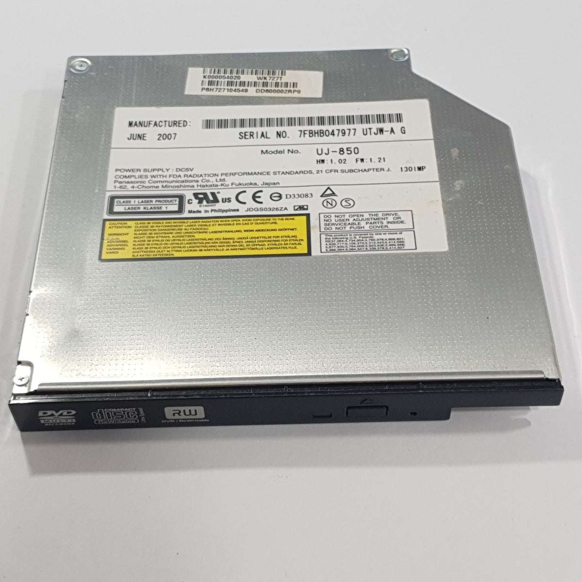 Toshiba Satellite A210-11P DVD Laufwerk mit Toshiba Satellite A210 11P DVD