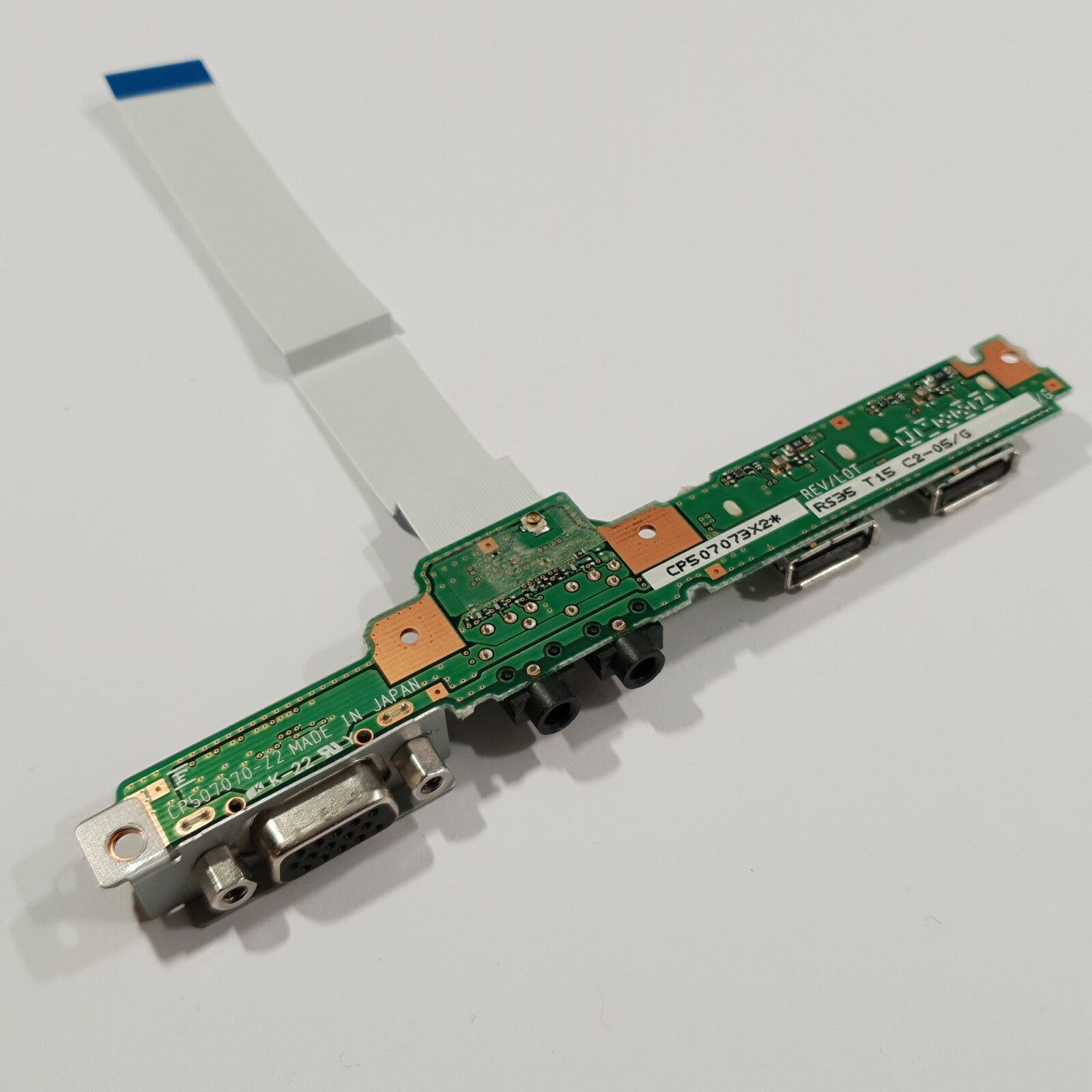 Fujitsu Lifebook P702 USB Sound Audio I/O Board USB Audio VGA Platine Connector – Bild 2
