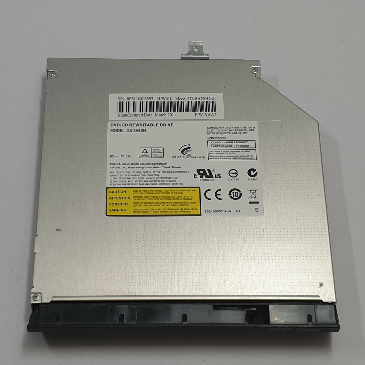 Asus K43E DVD Laufwerk mit Blende Brenner CD DVD RW Drive DS 8A5SH