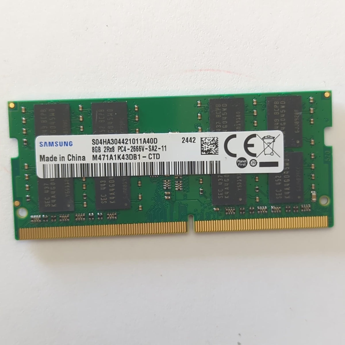 Samsung 8GB DDR4 2666 SODIMM RAM 1x8GB Laptop Notebook Speicher PC4