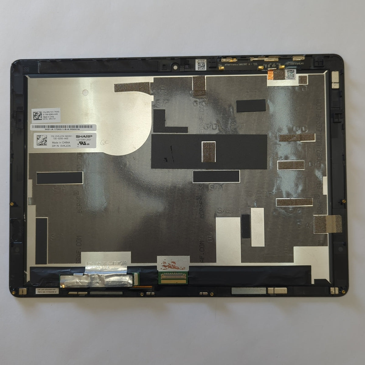 Dell Latitude 5285 Tablet FHD Touch Display 12.3" LQ123N1JX31 Panel LCD