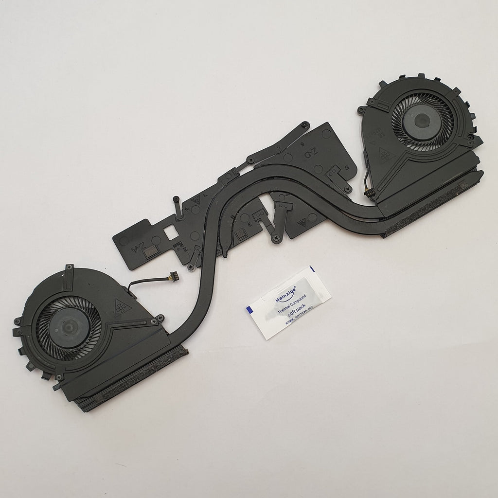 HP ZBook Studio G3 CPU GPU Kühler Lüfter Heatsink Fan mit Wärmeleitpaste