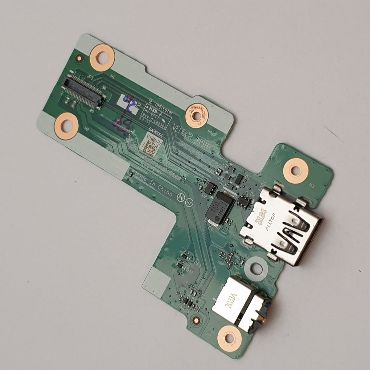 Lenovo ThinkPad L15 G1 USB Platine IO Board Audio Jack Buchse