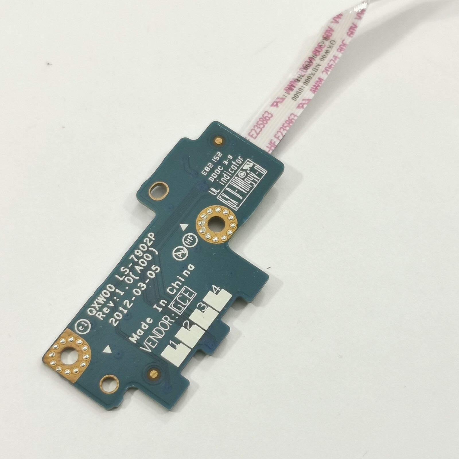 Dell Latitude E5430 LED Statusanzeige Board Indicator Platine mit Kabel – Bild 2