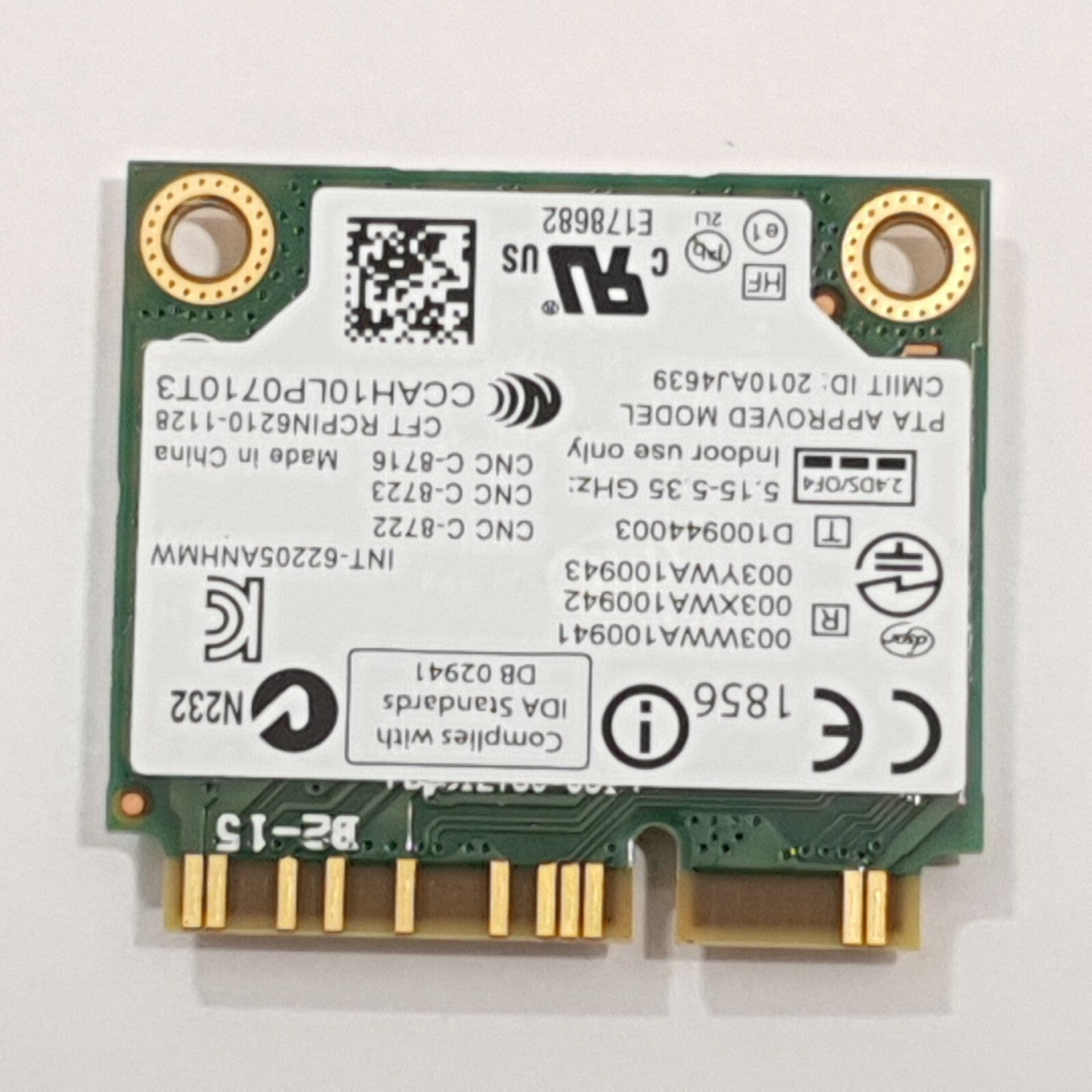 Fujitsu Lifebook U772 WLAN Karte Wifi Intel Centrino Advanced-N 6205 WLAN Karte – Bild 2