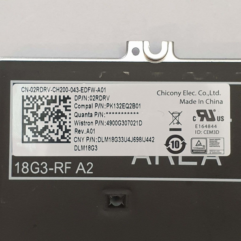 Dell Latitude 5300 Tastatur English US QWERTY Keyboard Backlit