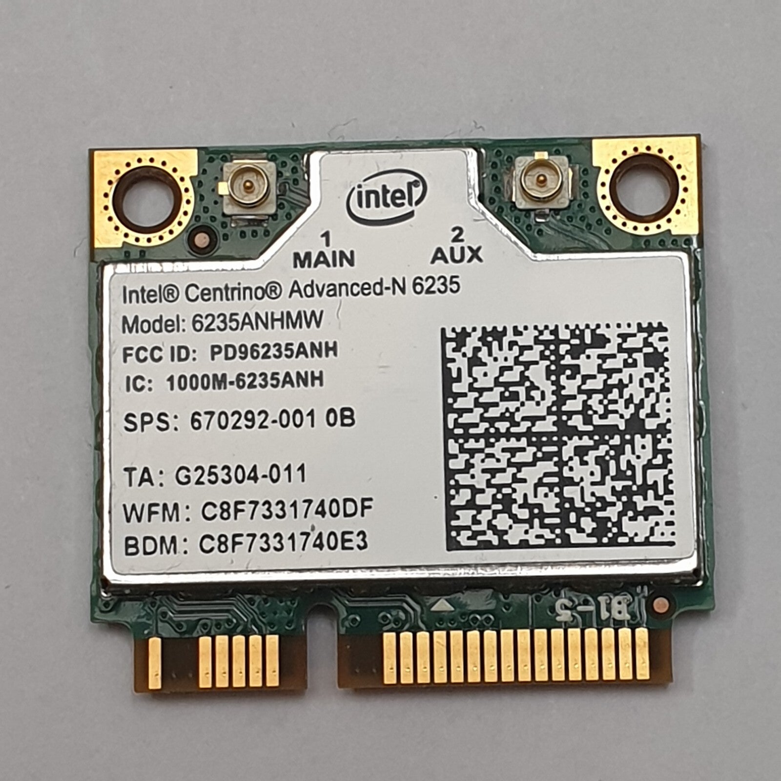 Sony Vaio SVS13 SVS131A11M WLAN Karte Intel Centrino Advanced-N 6235 WLAN Karte