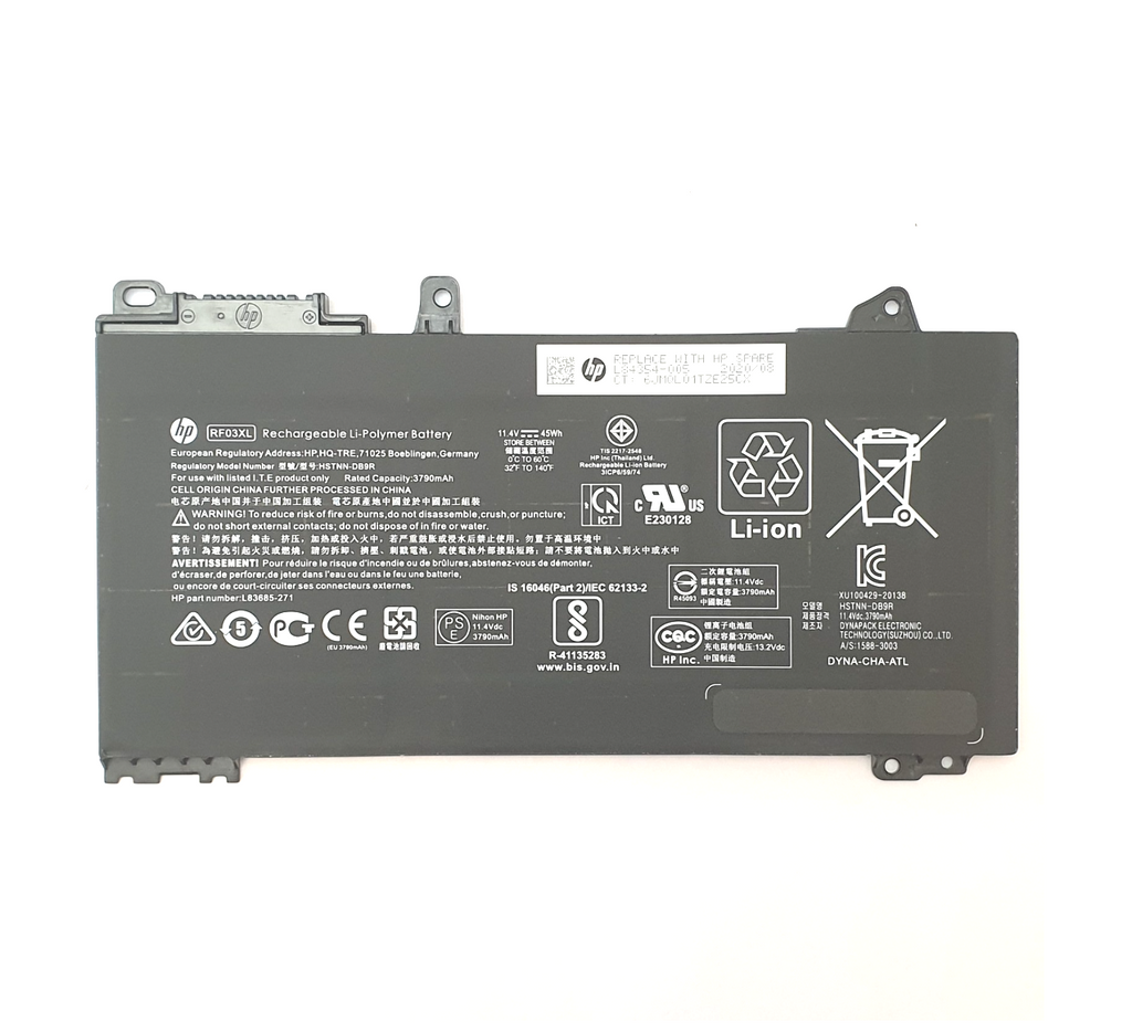 HP ProBook 450 G7 Original Akku RF03XL 11.4V 45Wh 3790mAh Battery