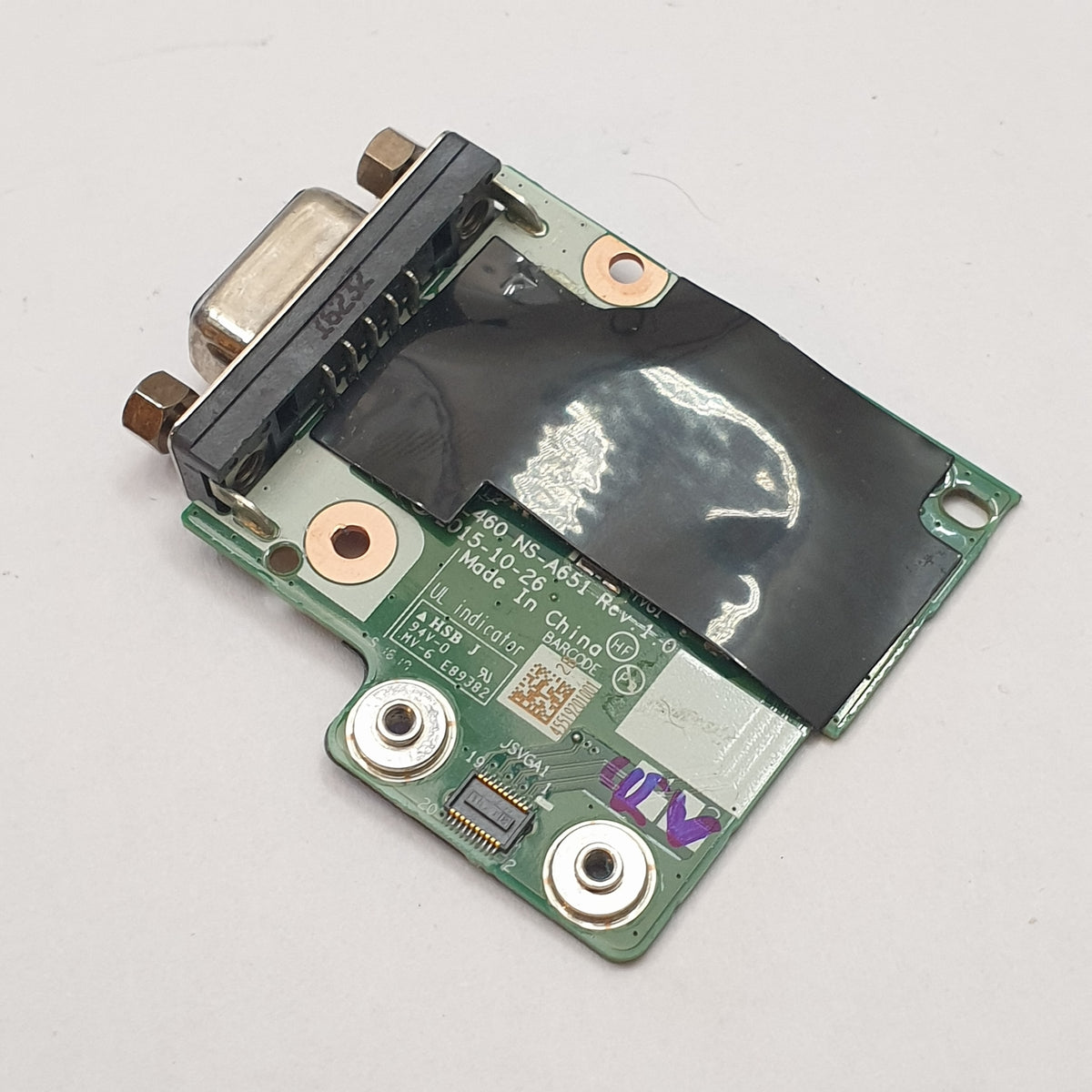 Lenovo ThinkPad L460 Powerbutton VGA Port Board I/O Platine Video Anschluss