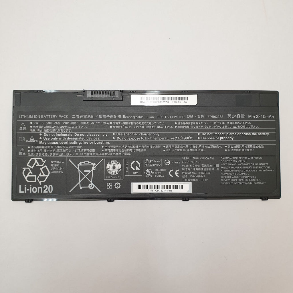 Fujitsu Lifebook U758 Original Akku 3310mAh Li ion Battery Pack FPCBP247
