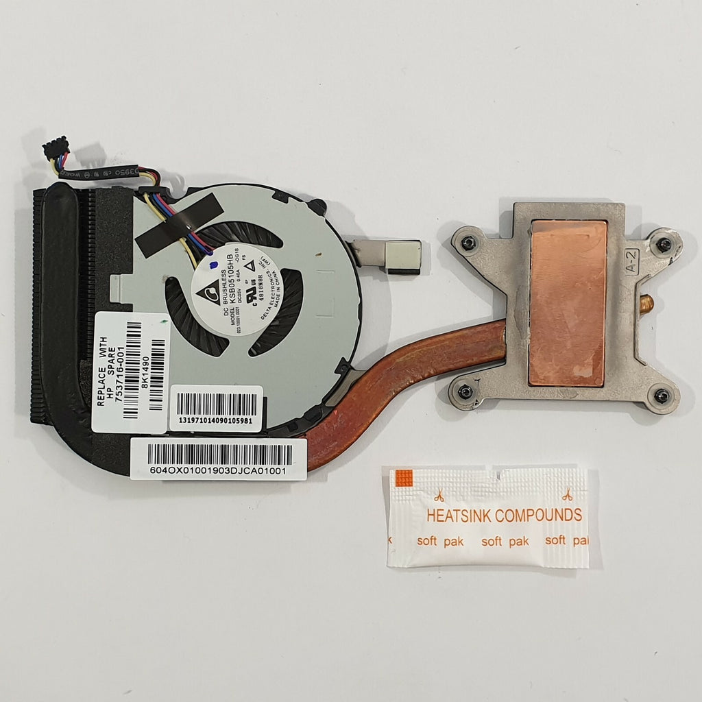 HP EliteBook Revolve 810 G2 G3 Kühler Heatsink mit Lüfter Fan Wärmeleitpaste – Bild 2