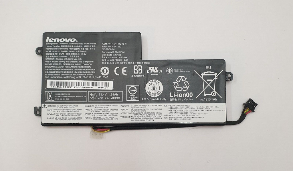 Lenovo ThinkPad T460 Original Akku 3460mAh Li-ion Battery Pack
