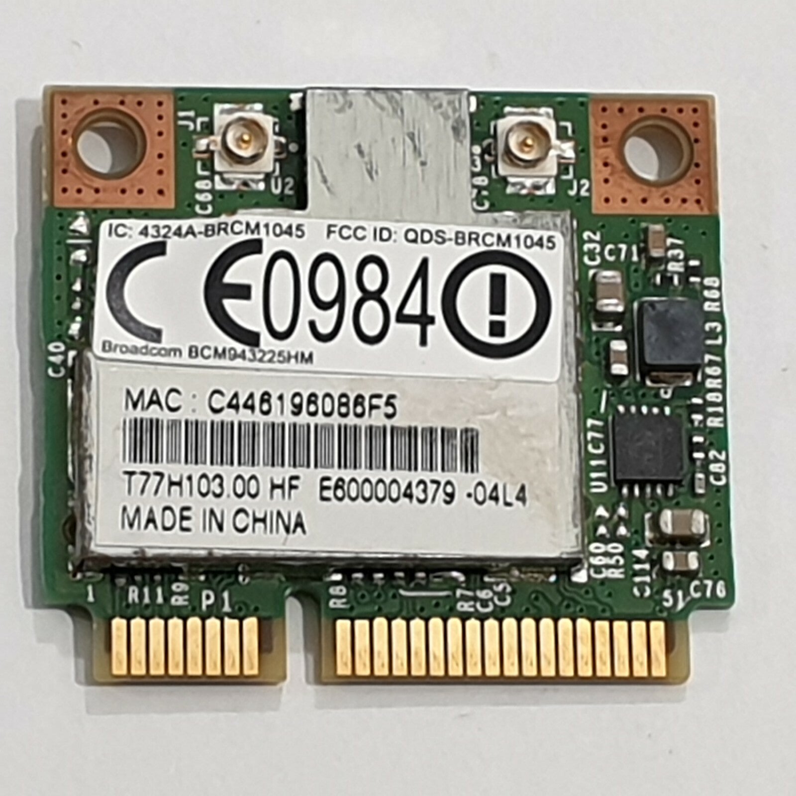 Acer eMachines E640G WLAN Karte Wifi Broadcom BCM943225HM Wireless LAN Modul