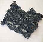 IEC C5 Kaltgerätekabel schwarz Stromkabel Laptop Dell HP – 20 Stk Cloverleaf
