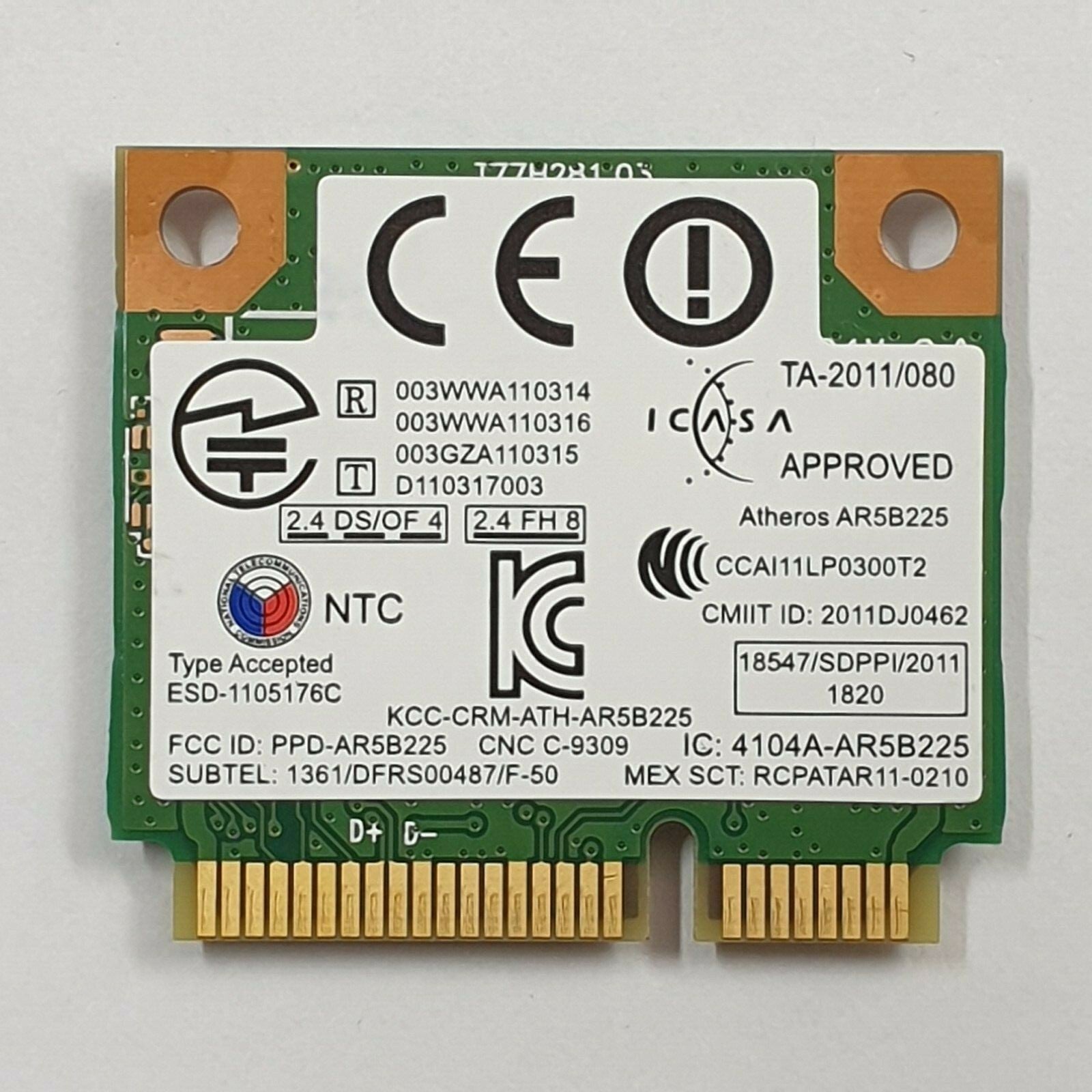 Sony VAIO E Series SVE15116EAB WLAN Karte Bluetooth Modul AR5B225 – Bild 2