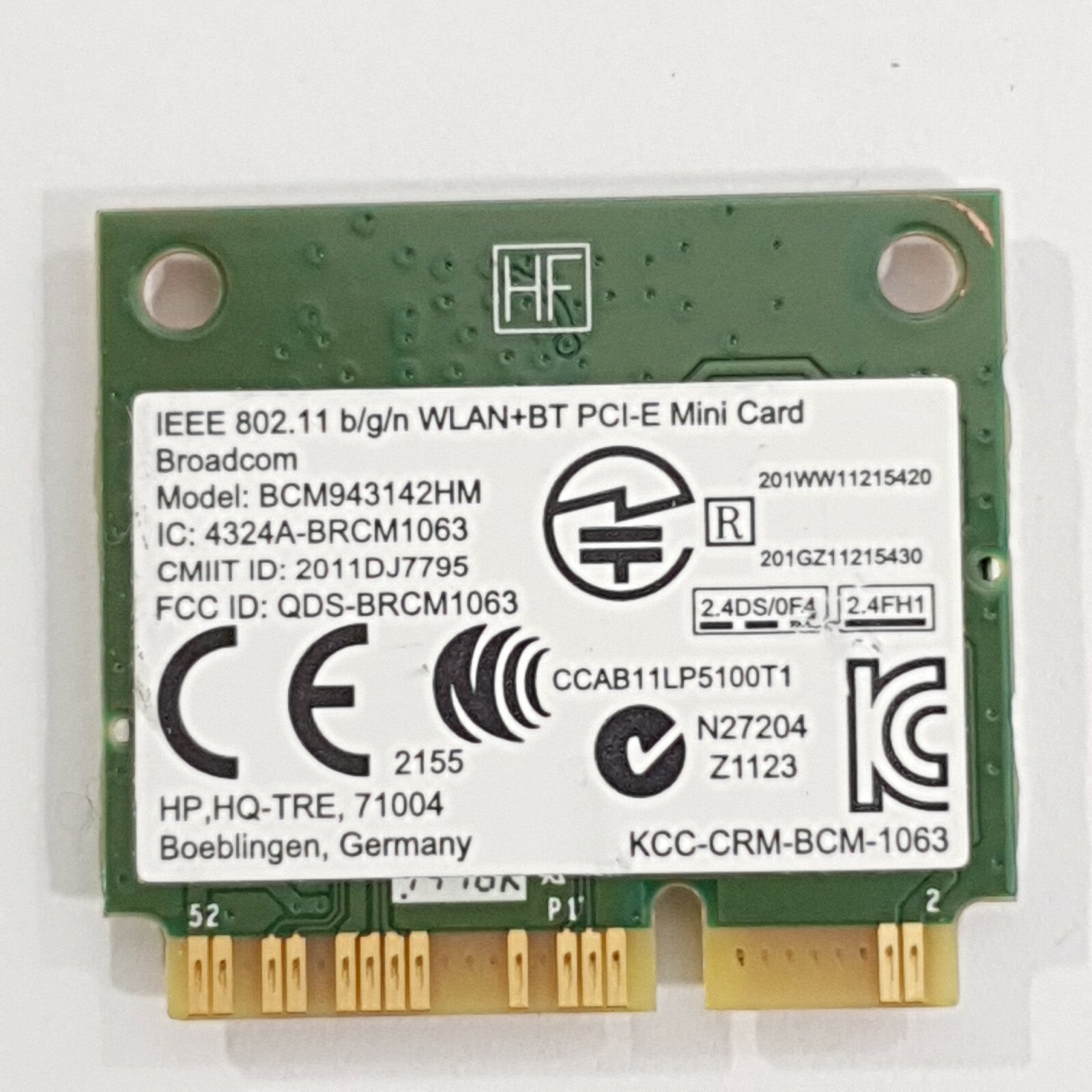 HP Pavilion 15 15-p serie WLAN Karte Broadcom BCM943142HMB Wireless WiFi – Bild 2