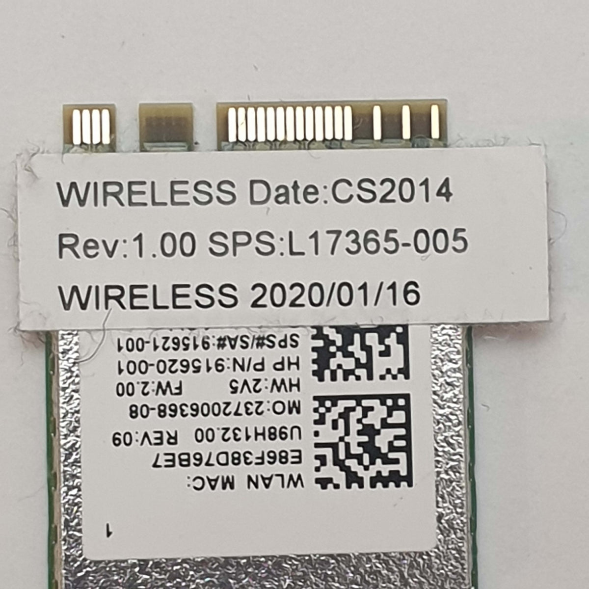 HP 17 ca1152ng Realtek WLAN Karte WiFi Bluetooth Modul