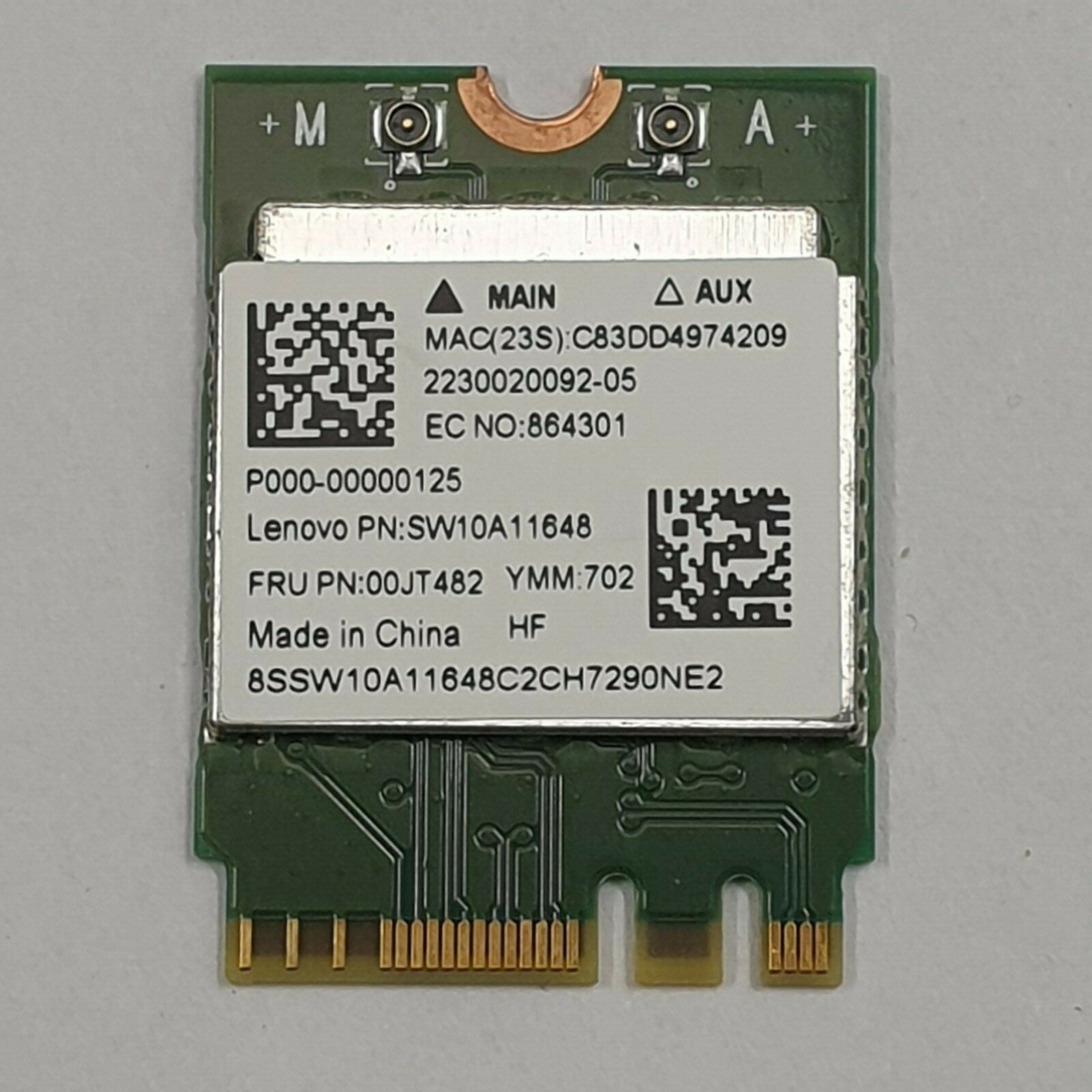Lenovo Ideapad 710S-13 710S-13IKB WLAN Bluetooth Karte Wifi Card Wireless