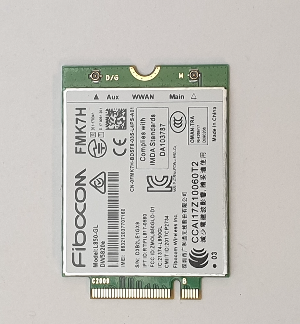 Dell Latitude 5300 2-in-1 WWAN Karte 4G Modul LTE Card L850-GL