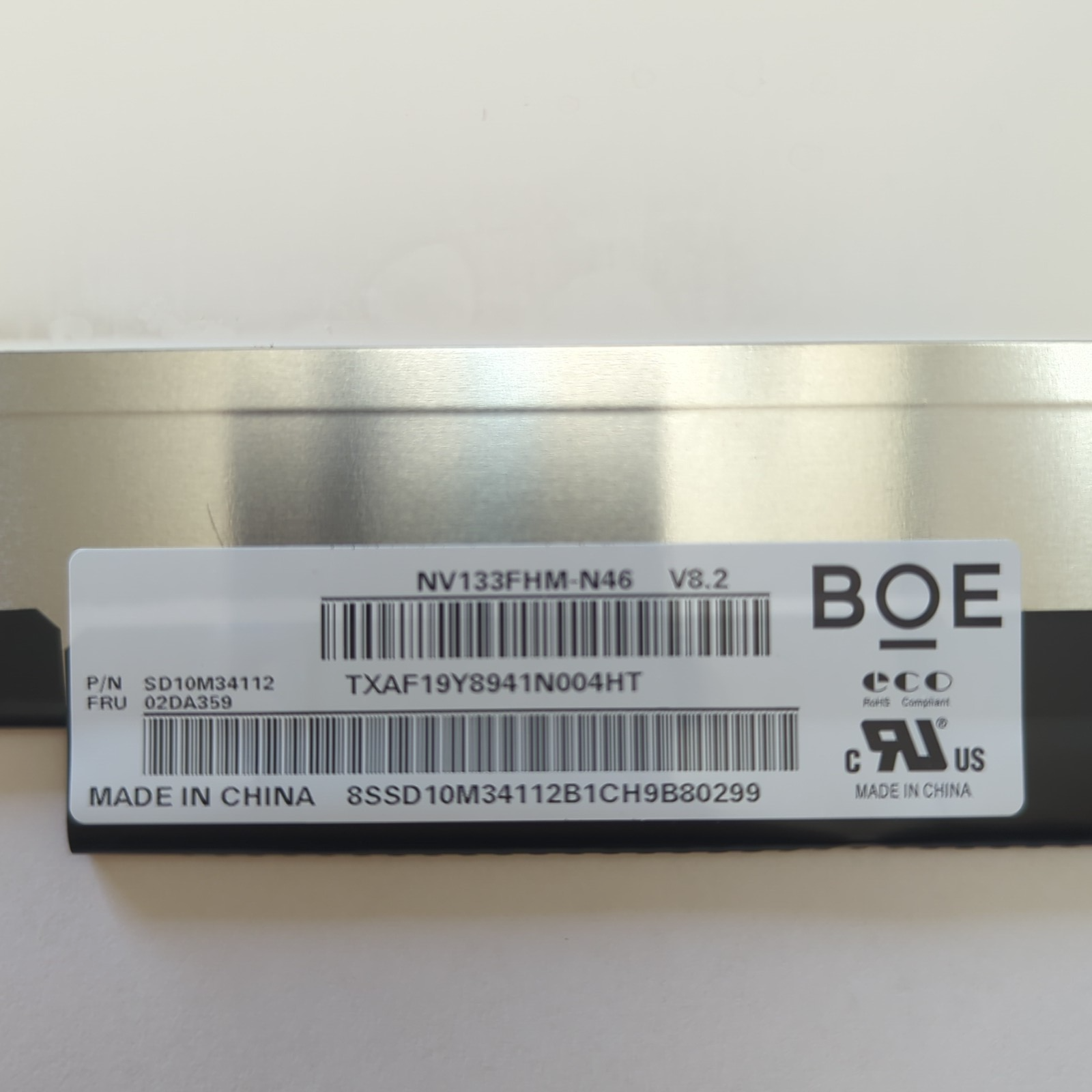 Lenovo ThinkPad L390 FHD Display 13.3" NV133FHM-N46 Panel LCD Bildschirm – Bild 3