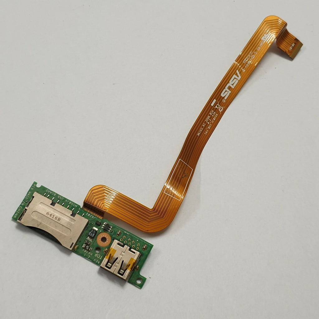 Asus N550JK USB Kartenleser Port I/O Board mit Flexkabel