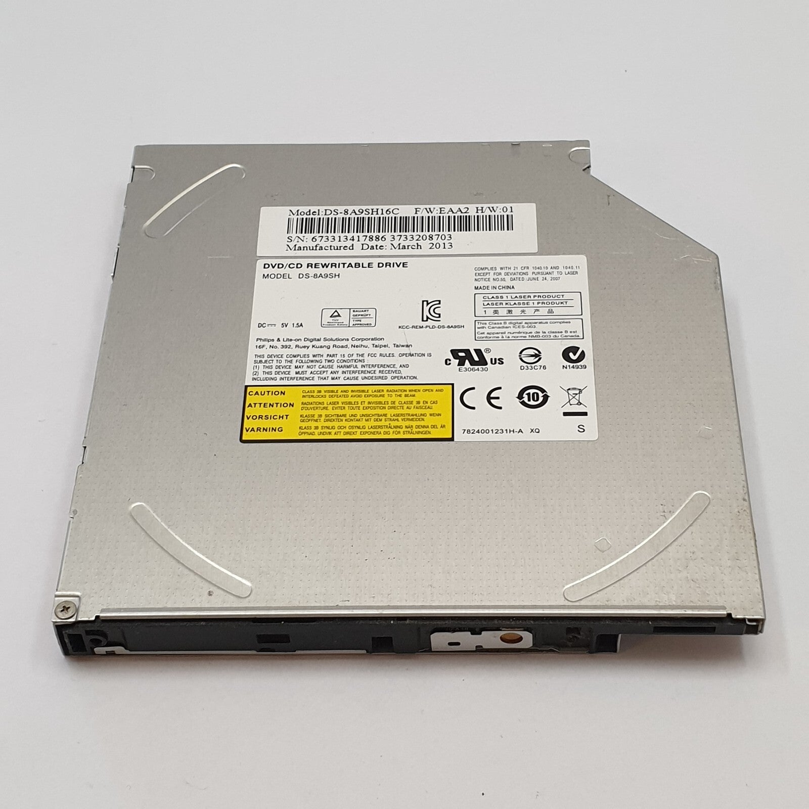 Asus G75VW DVD Laufwerk OHNE Blende Brenner SATA Optisches Laufwerk ohne Blende