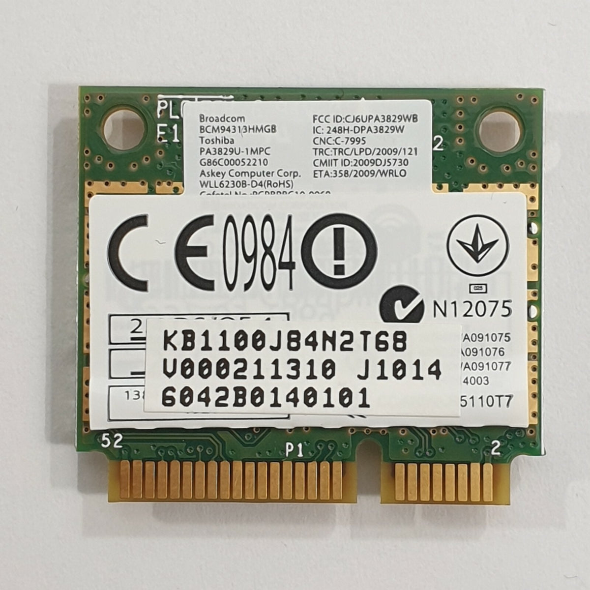 Toshiba Satellite Pro L630 WLAN Karte Wireless WiFi Bluetooth Card