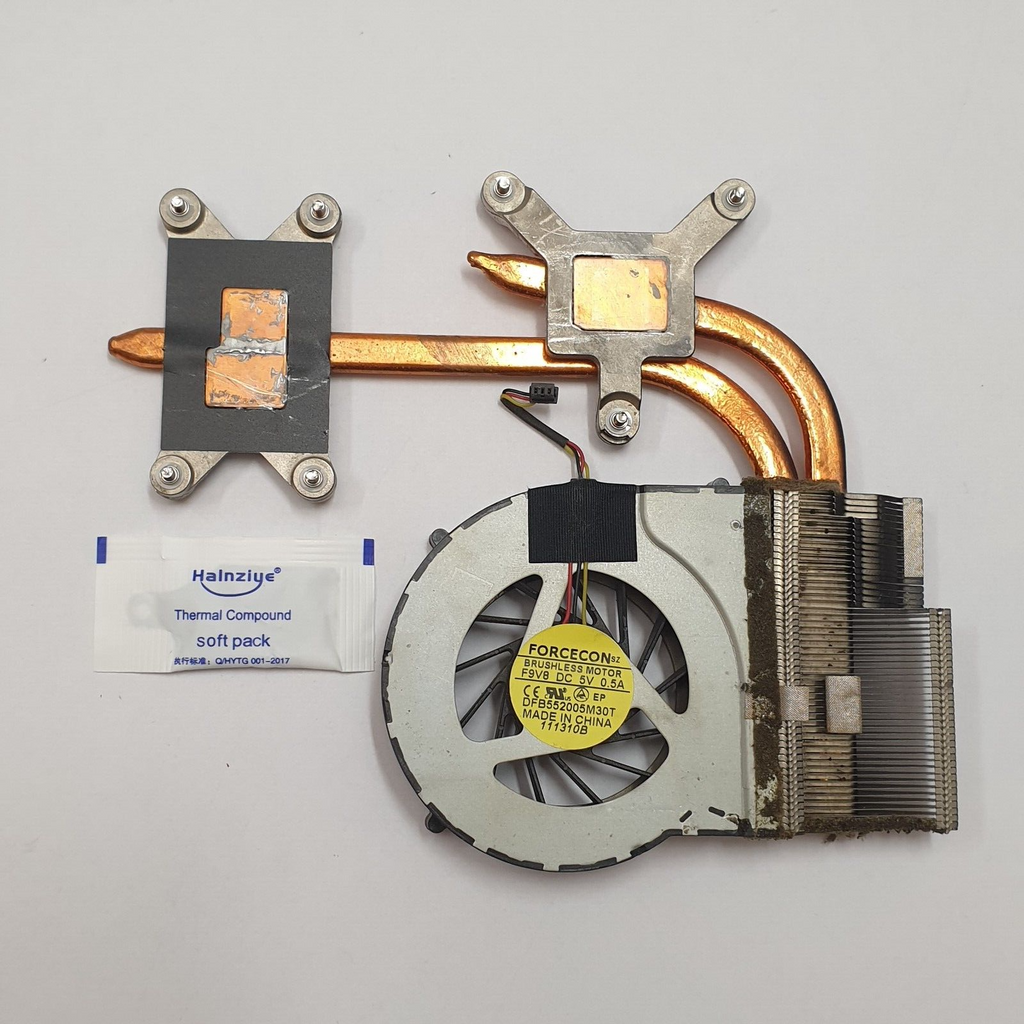 HP Pavilion dv6 3000 Kühler Lüfter Heatsink Fan Combo mit Wärmeleitpaste – Bild 2