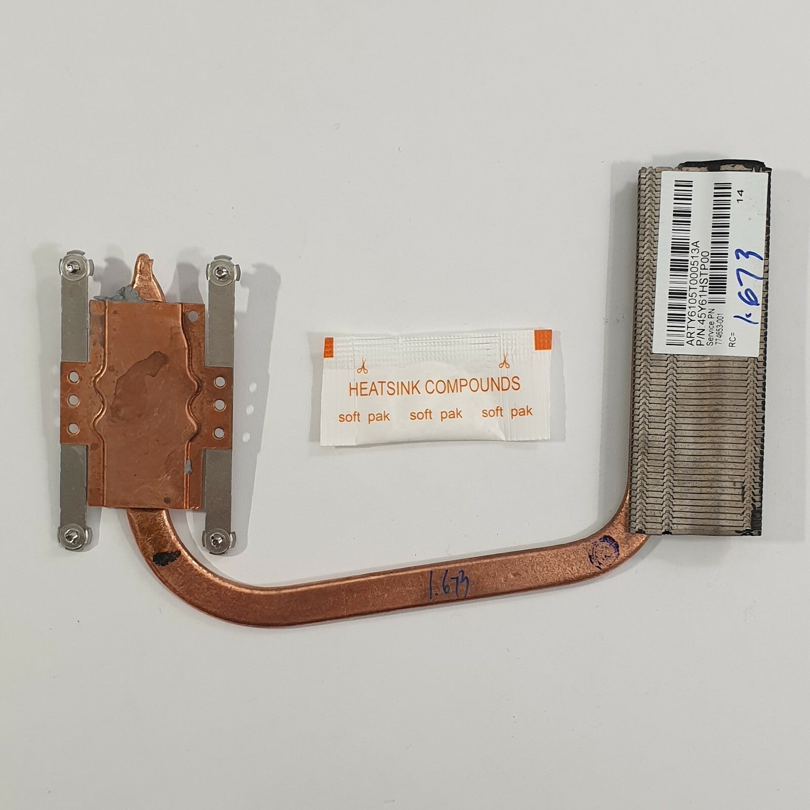 HP Pavilion 13-b serie Kühler Heatsink mit Wärmeleitpaste – Bild 2