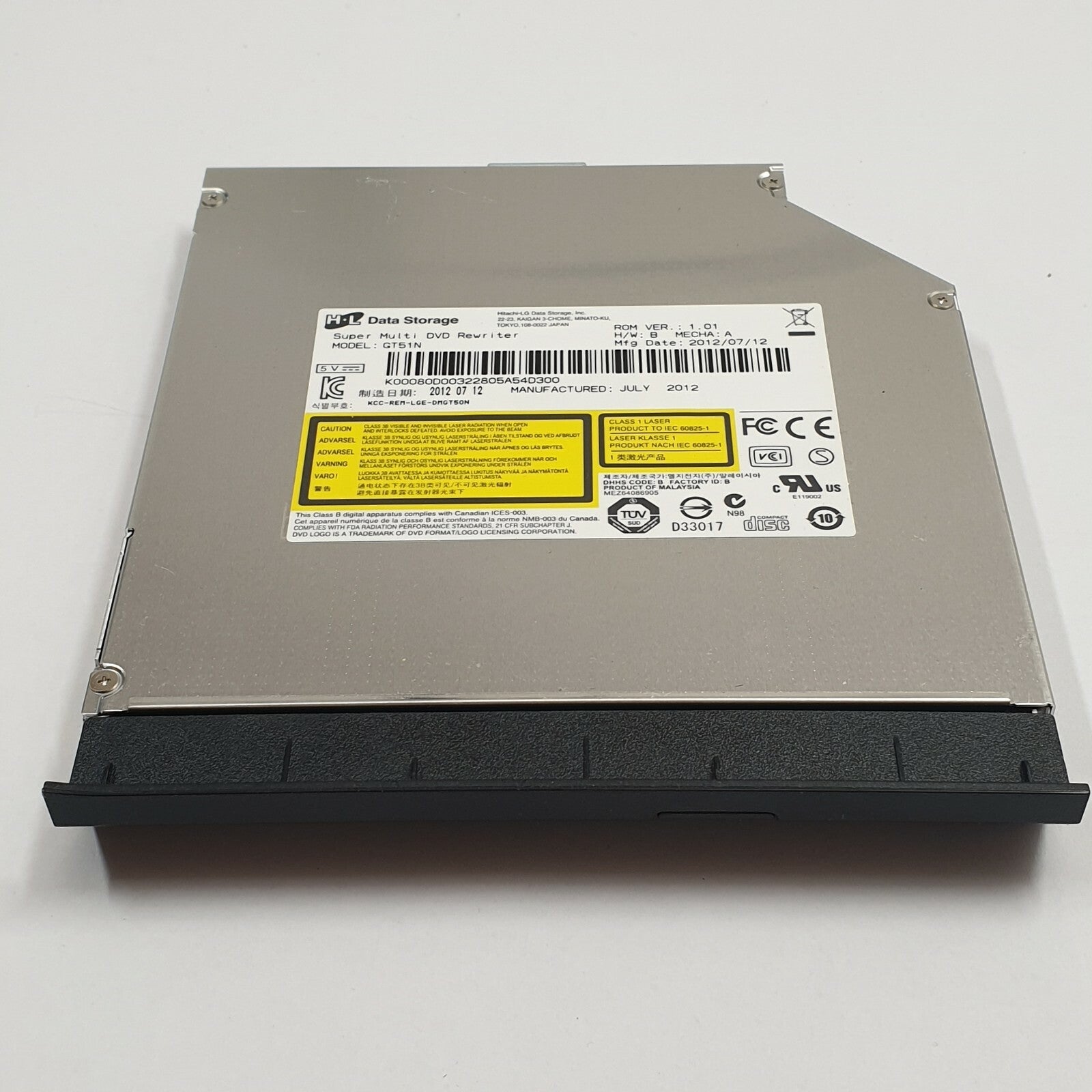 Packard Bell Easynote TE11HC DVD Laufwerk Brenner GT51N CD DVD RW Drive