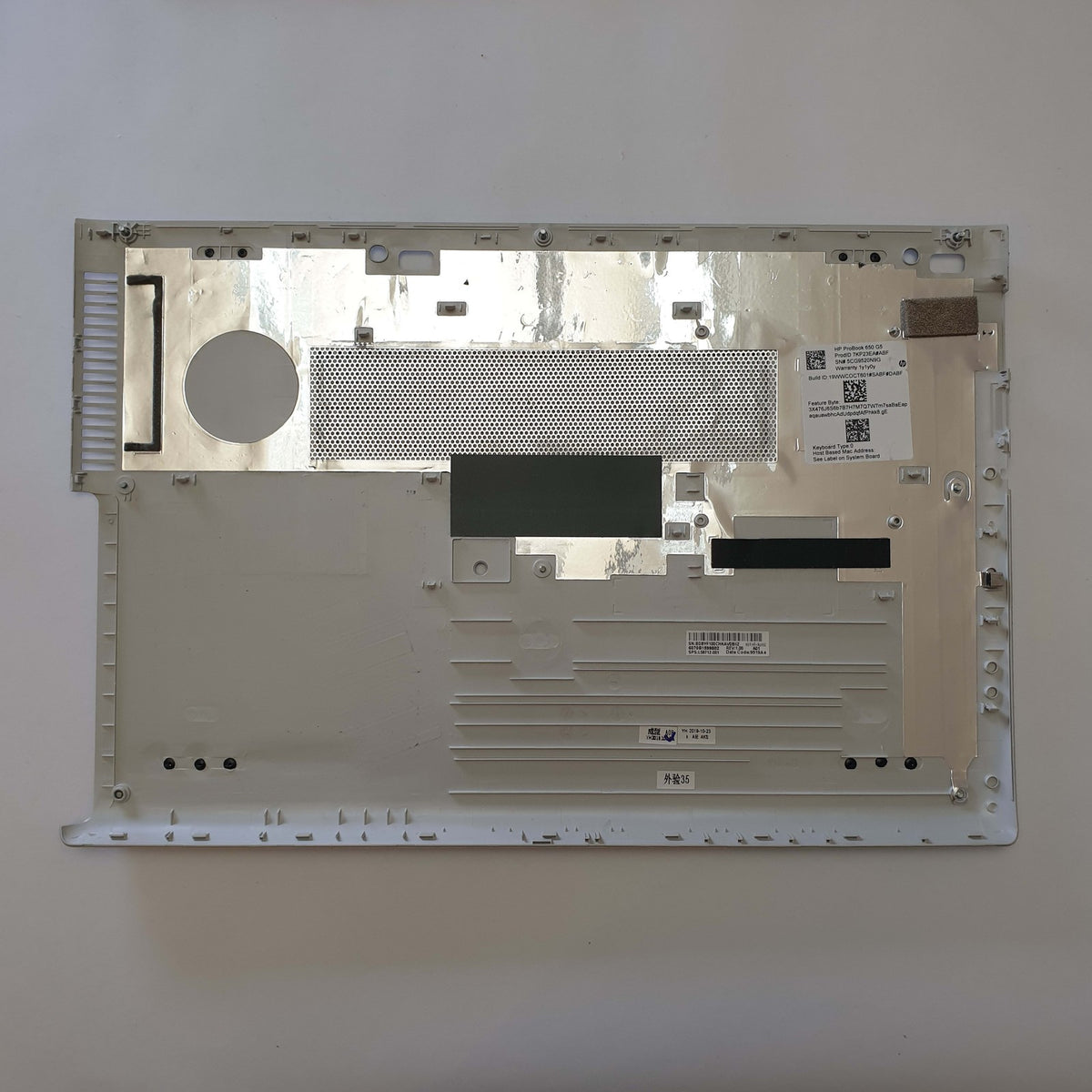 HP ProBook 650 G5 Gehäuse Unterschale Unterteil Bottom Base Cover Case silber
