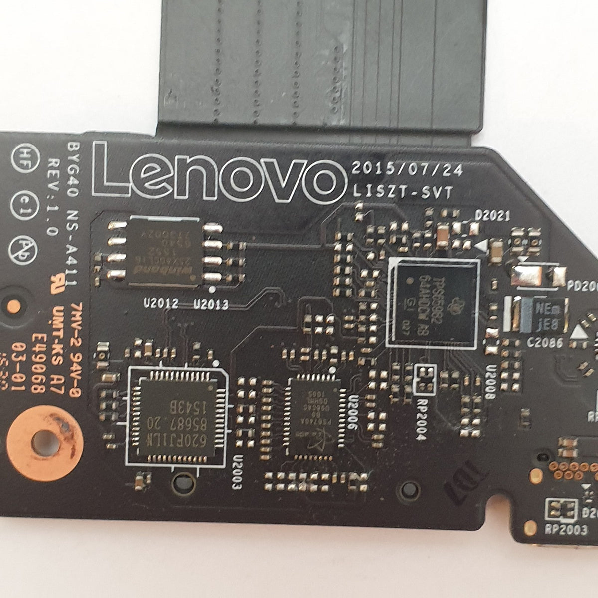 Lenovo Yoga 900-13ISK 80MK I/O Board USB SD Card Reader Platine – Bild 3