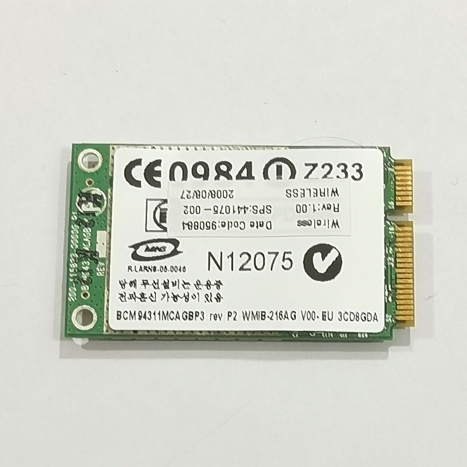 HP Compaq 6510b WLAN Karte Wifi Broadcom BCM4311 Wireless LAN Adapter – Bild 2