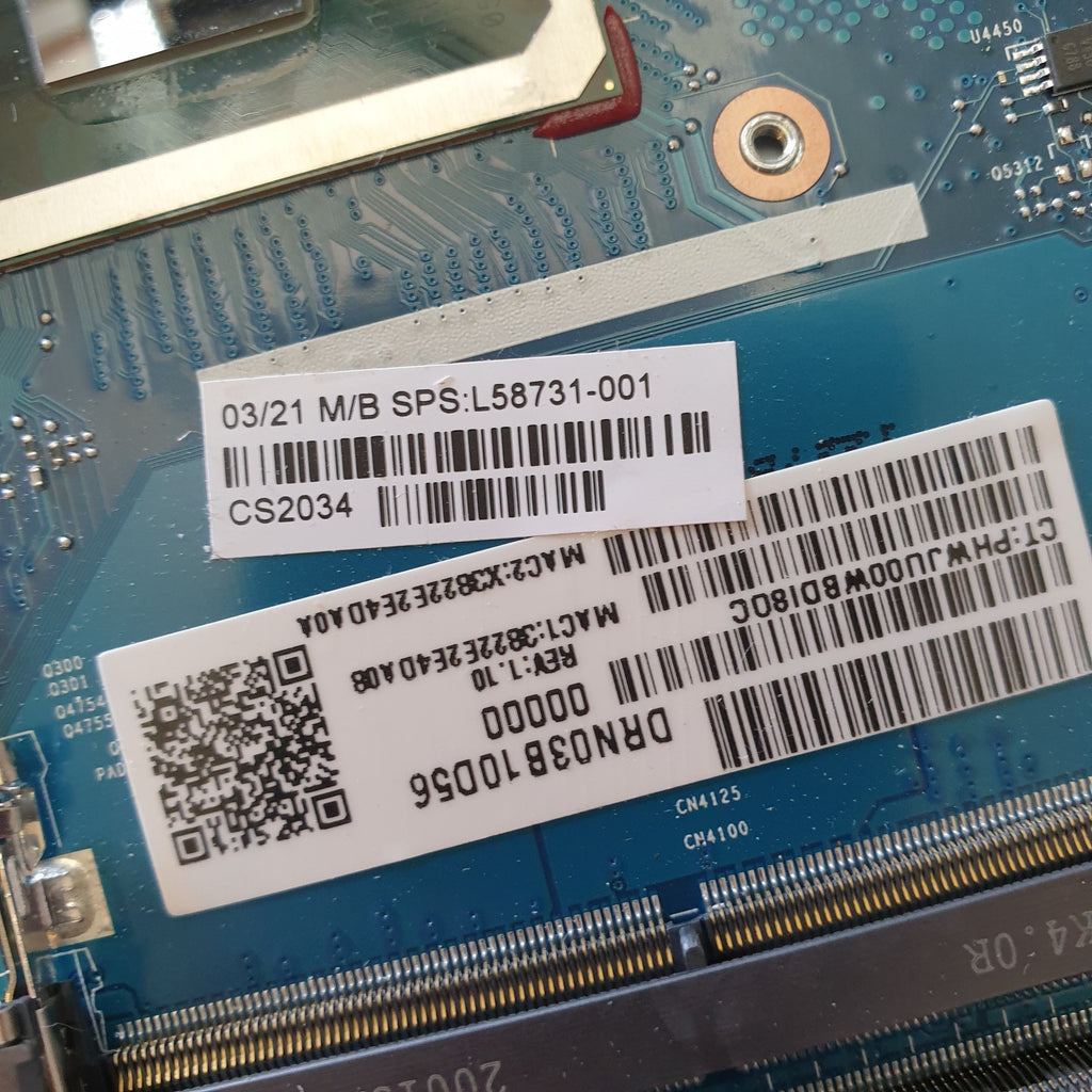 HP ProBook 650 G5 Intel Core i5 8265U Mainboard Motherboard