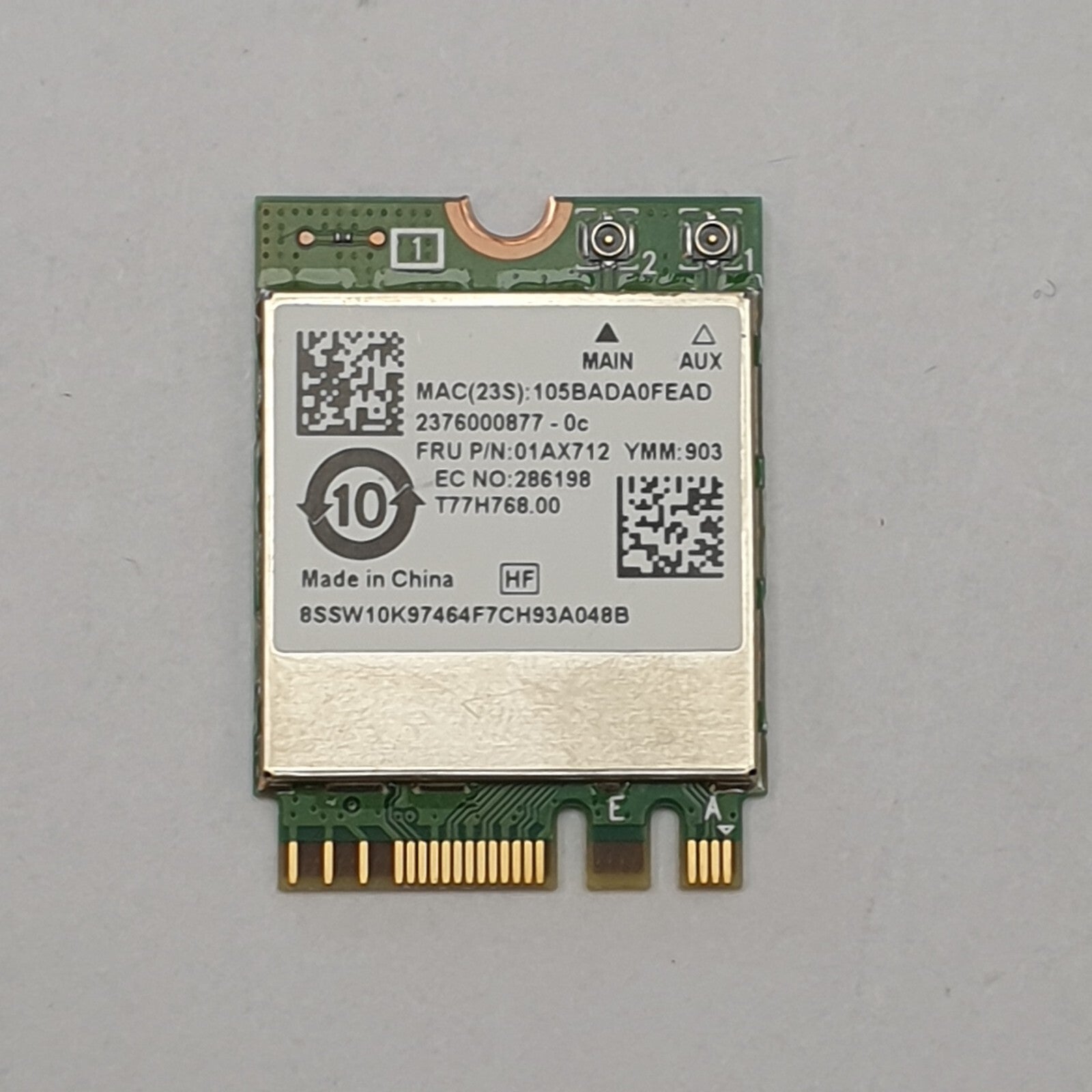 Lenovo Thinkpad A485 WLAN Karte Wifi Modul Wireless LAN Card 01AX712