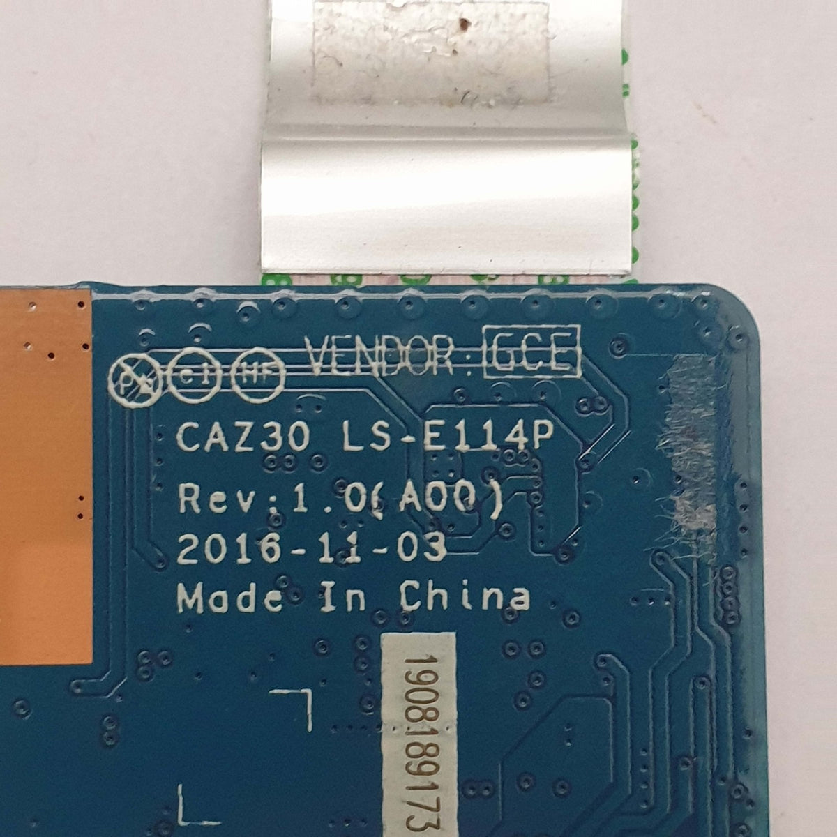 Dell Latitude 5580 Smart Card Reader Board Smartcard