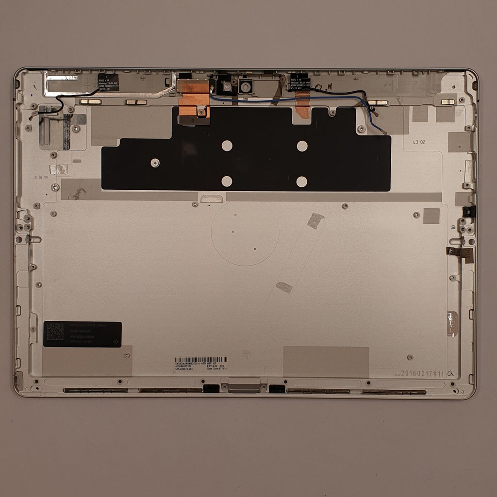 HP Elite X2 1012 G1 Gehäuse Rückseite Back Cover Silber Rear Lid