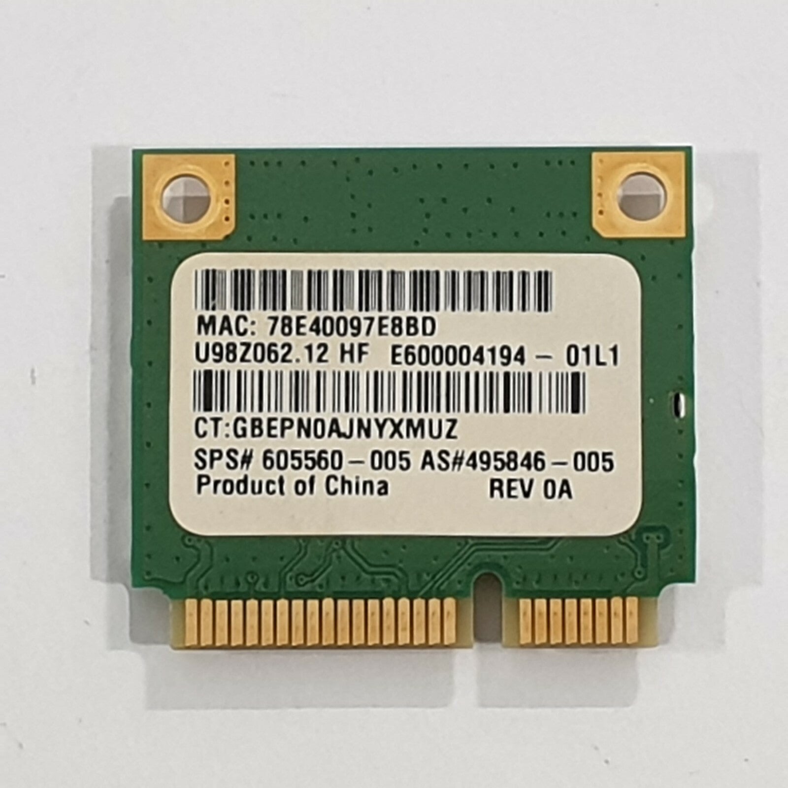 HP Pavilion dv6 3000 WLAN Karte Wireless LAN Card Atheros AR5B95 605560-005 – Bild 2