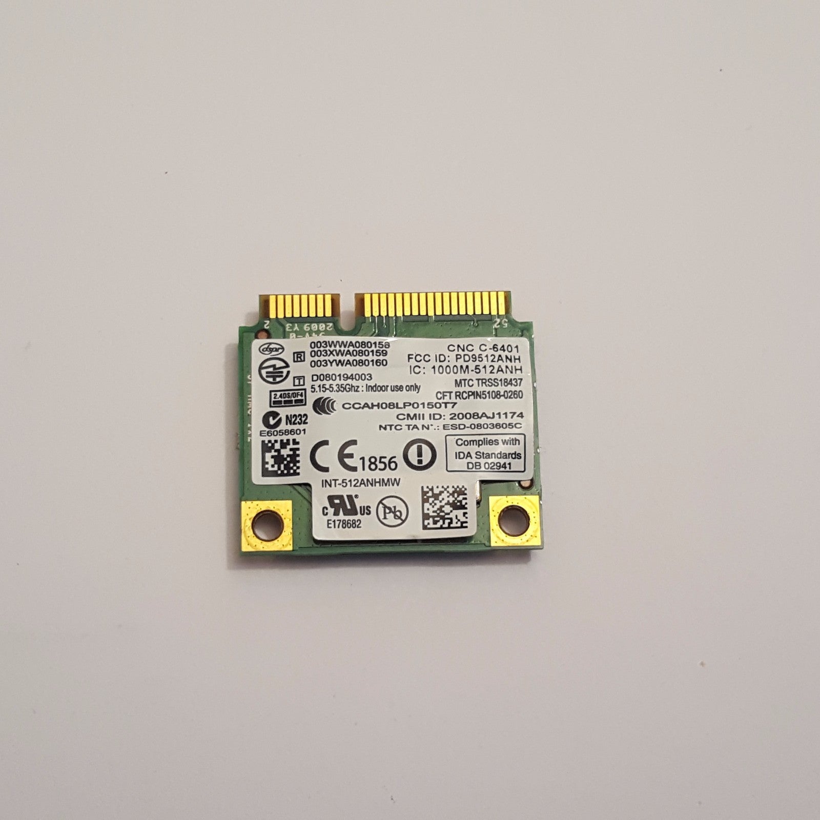 Acer TravelMate 8371 WLAN Karte WIFI Card Wireless Modul Mini PCI Express – Bild 2