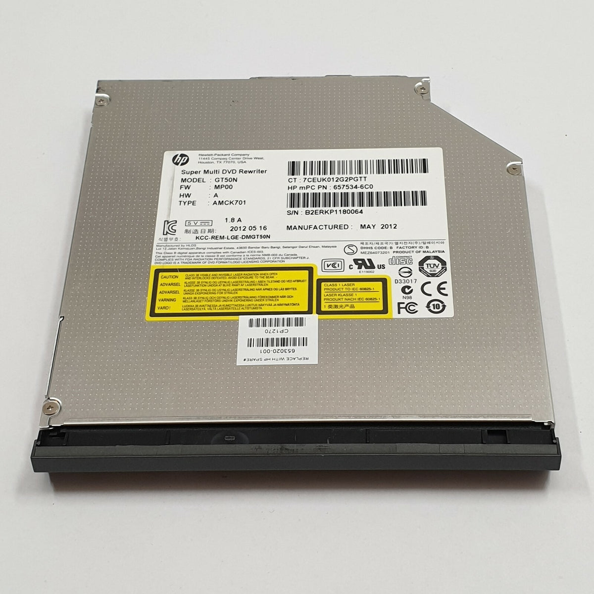 HP EliteBook 8560w DVD Laufwerk Super Multi DVD Rewriter Brenner
