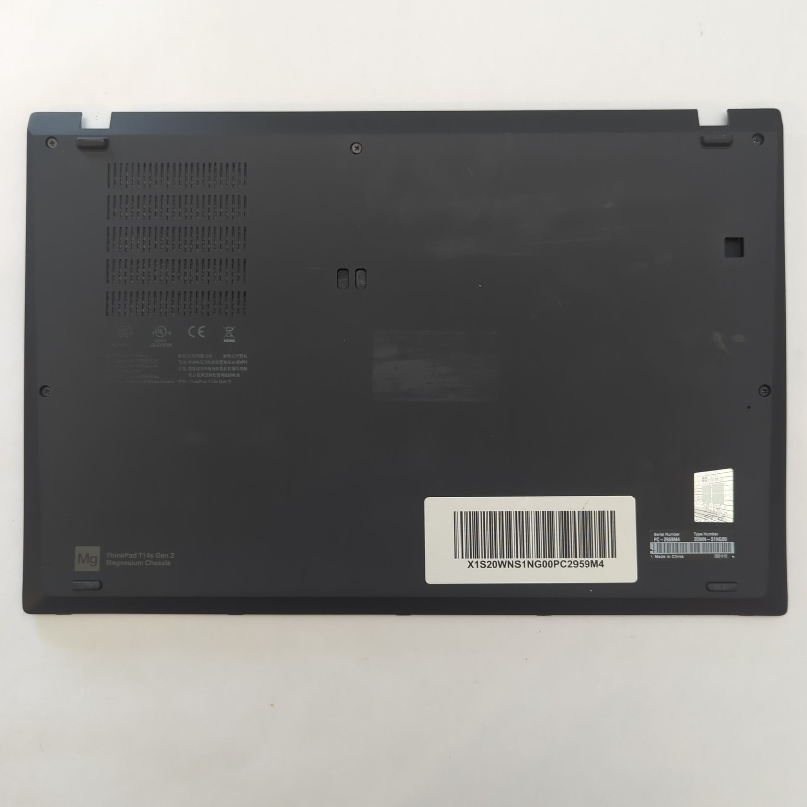 Lenovo ThinkPad T14s Gen 2 Gehäuse Unterschale Unterteil Bottom Base Cover Case